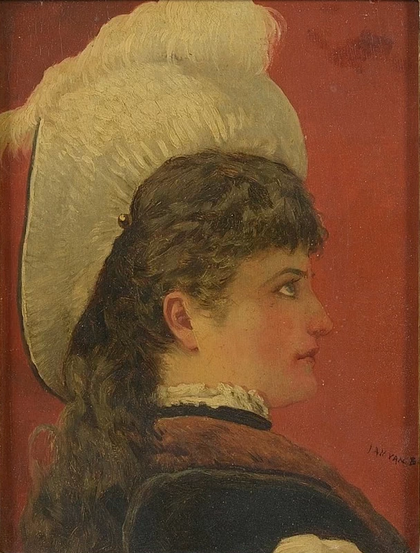 Ritratto di donna di profilo